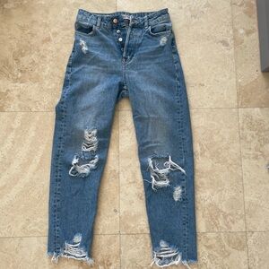 Zara Blue Boyfriend Jeans